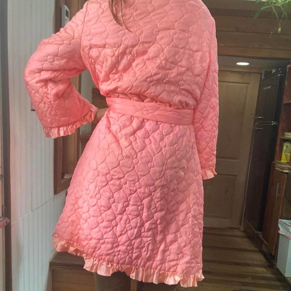 Intimates & Sleepwear Fluffy Pink Vintage 5s Bathrobe Housecoat